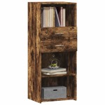 vidaXL Dulap înalt, stejar fumuriu, 50x42,5x124 cm, lemn prelucrat