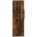 vidaXL Dulap înalt, stejar fumuriu, 50x42,5x124 cm, lemn prelucrat
