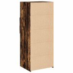 vidaXL Dulap înalt, stejar fumuriu, 50x42,5x124 cm, lemn prelucrat
