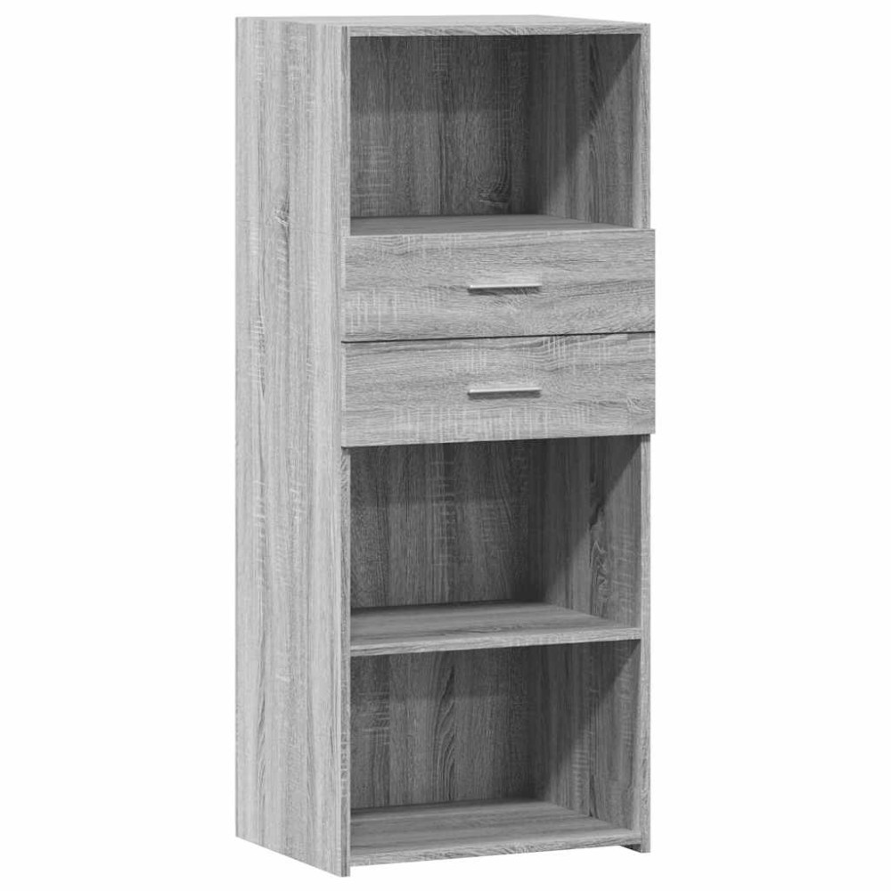 vidaXL Dulap înalt, gri sonoma, 50x42,5x124 cm, lemn prelucrat