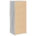 vidaXL Dulap înalt, gri sonoma, 50x42,5x124 cm, lemn prelucrat