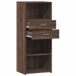 vidaXL Dulap înalt, stejar maro, 50x42,5x124 cm, lemn prelucrat