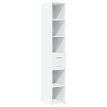 vidaXL Dulap înalt, alb, 30x42,5x185 cm, lemn prelucrat vidaXL Dulap înalt, alb, 30x42,5x185 cm, lemn prelucrat