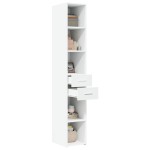 vidaXL Dulap înalt, alb, 30x42,5x185 cm, lemn prelucrat vidaXL Dulap înalt, alb, 30x42,5x185 cm, lemn prelucrat
