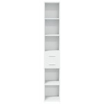 vidaXL Dulap înalt, alb, 30x42,5x185 cm, lemn prelucrat vidaXL Dulap înalt, alb, 30x42,5x185 cm, lemn prelucrat