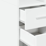 vidaXL Dulap înalt, alb, 30x42,5x185 cm, lemn prelucrat vidaXL Dulap înalt, alb, 30x42,5x185 cm, lemn prelucrat