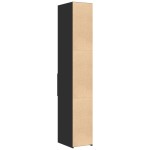 vidaXL Dulap înalt, negru, 30x42,5x185 cm, lemn prelucrat