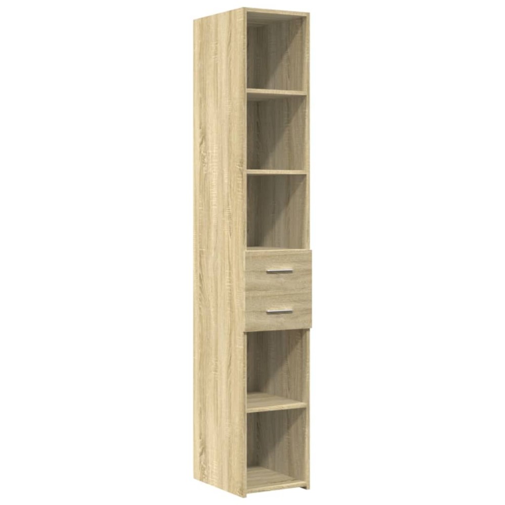 vidaXL Dulap înalt, stejar sonoma, 30x42,5x185 cm, lemn prelucrat