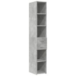vidaXL Dulap înalt, gri beton, 30x42,5x185 cm, lemn prelucrat vidaXL Dulap înalt, gri beton, 30x42,5x185 cm, lemn prelucrat