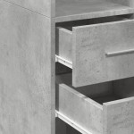 vidaXL Dulap înalt, gri beton, 30x42,5x185 cm, lemn prelucrat vidaXL Dulap înalt, gri beton, 30x42,5x185 cm, lemn prelucrat