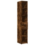 vidaXL Dulap înalt, stejar fumuriu, 30x42,5x185 cm, lemn prelucrat