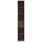 vidaXL Dulap înalt, stejar maro, 30x42,5x185 cm, lemn prelucrat