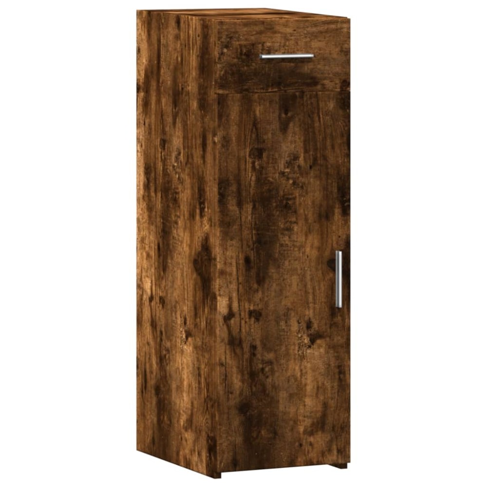 vidaXL Dulap, stejar fumuriu, 30x42,5x93 cm, lemn prelucrat
