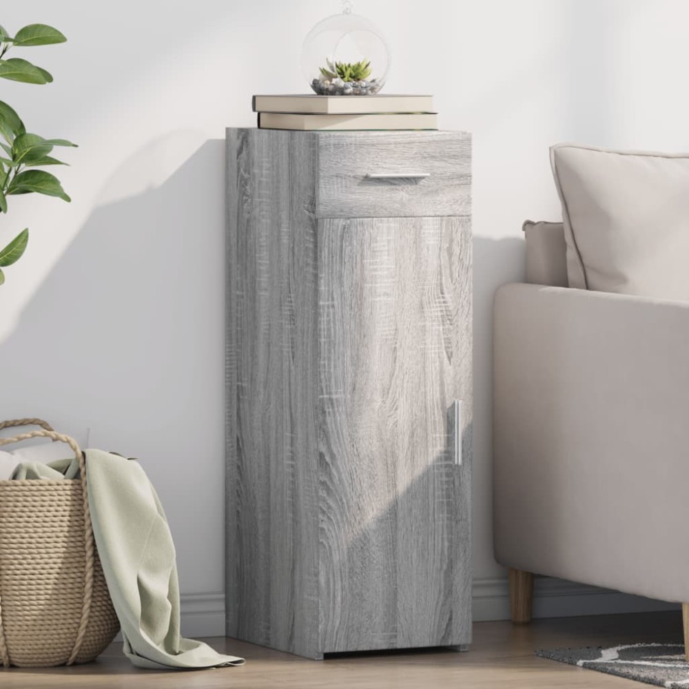vidaXL Dulap, gri sonoma, 30x42,5x93 cm, lemn prelucrat