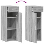 vidaXL Dulap, gri sonoma, 30x42,5x93 cm, lemn prelucrat vidaXL Dulap, gri sonoma, 30x42,5x93 cm, lemn prelucrat