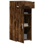 vidaXL Dulap, stejar fumuriu, 40x42,5x93 cm, lemn prelucrat