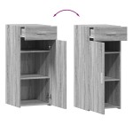 vidaXL Dulap, sonoma gri, 40x42,5x93 cm, lemn prelucrat