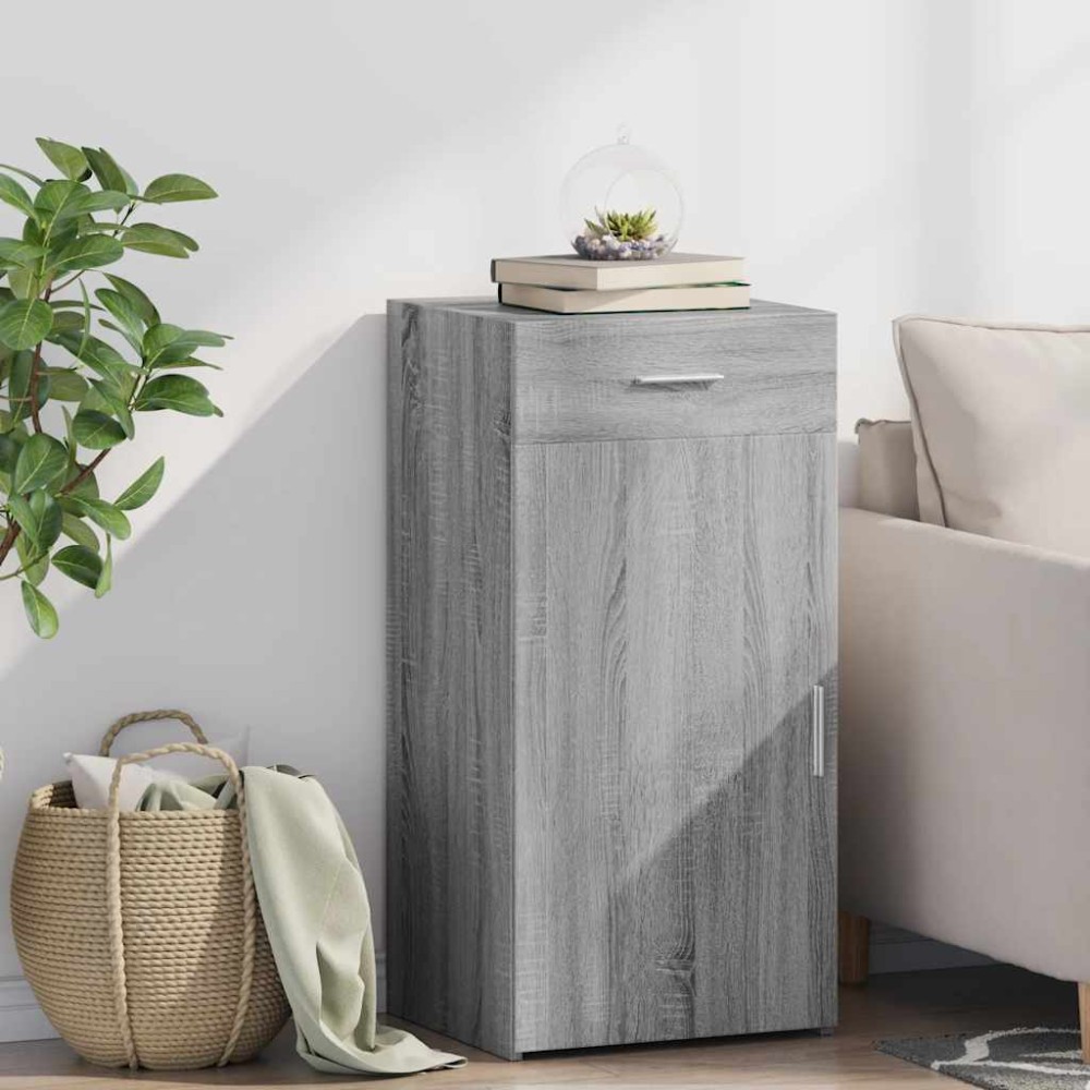 vidaXL Dulap, sonoma gri, 45x42,5x93 cm, lemn prelucrat