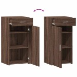 vidaXL Dulap, stejar maro, 45x42,5x93 cm, lemn prelucrat