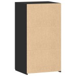 vidaXL Dulap, negru, 50x42,5x93 cm, lemn prelucrat