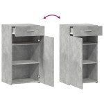 vidaXL Dulap, gri beton, 50x42,5x93 cm, lemn prelucrat vidaXL Dulap, gri beton, 50x42,5x93 cm, lemn prelucrat