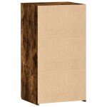 vidaXL Dulap, stejar fumuriu, 50x42,5x93 cm, lemn prelucrat