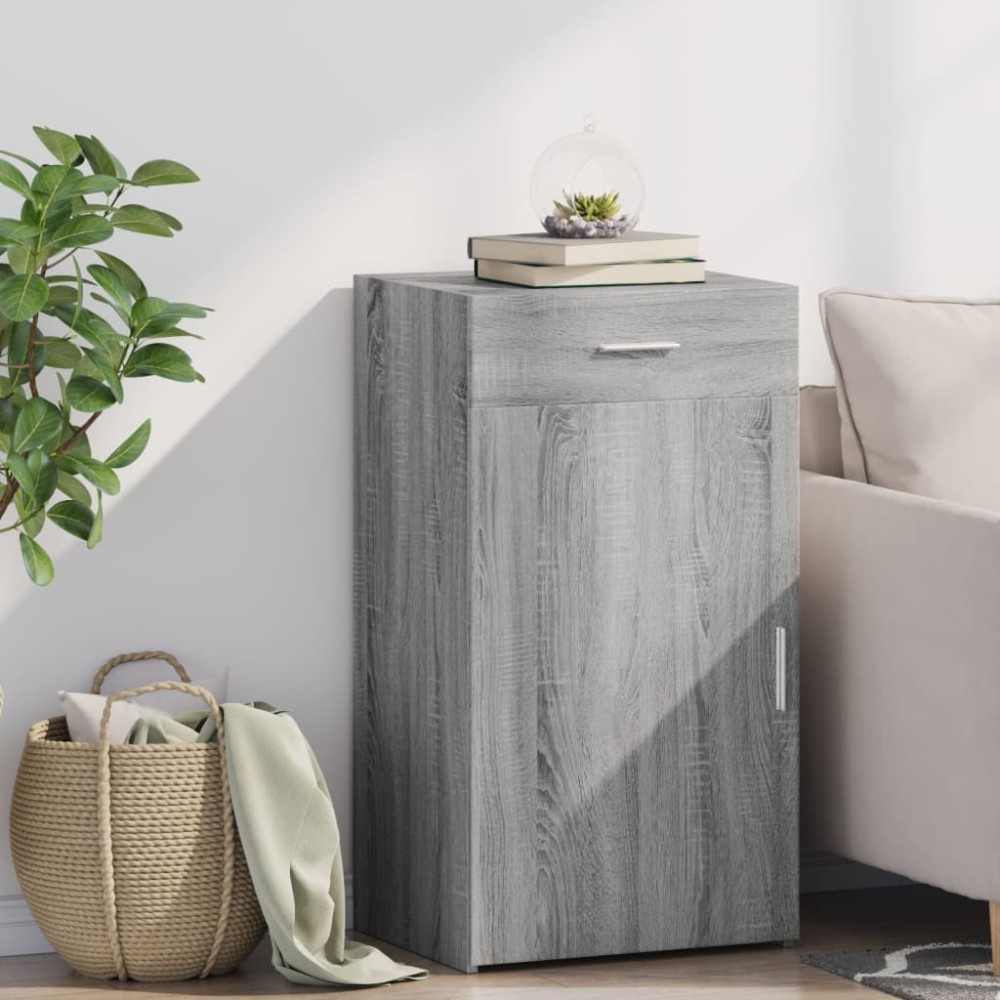 vidaXL Dulap, gri sonoma, 50x42,5x93 cm, lemn prelucrat