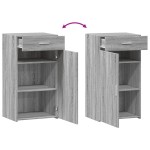 vidaXL Dulap, gri sonoma, 50x42,5x93 cm, lemn prelucrat vidaXL Dulap, gri sonoma, 50x42,5x93 cm, lemn prelucrat
