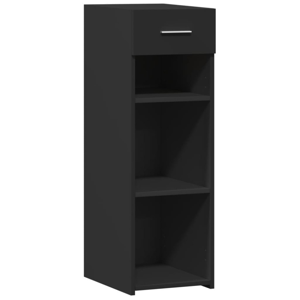 vidaXL Dulap, negru, 30x42,5x93 cm, lemn prelucrat