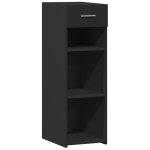 vidaXL Dulap, negru, 30x42,5x93 cm, lemn prelucrat