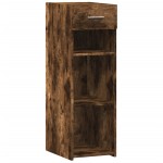 vidaXL Dulap, stejar fumuriu, 30x42,5x93 cm, lemn prelucrat