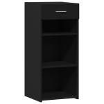 vidaXL Dulap, negru, 40x42,5x93 cm, lemn prelucrat