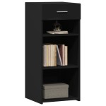 vidaXL Dulap, negru, 40x42,5x93 cm, lemn prelucrat