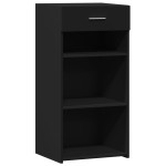vidaXL Dulap, negru, 45x42,5x93 cm, lemn prelucrat