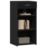 vidaXL Dulap, negru, 45x42,5x93 cm, lemn prelucrat
