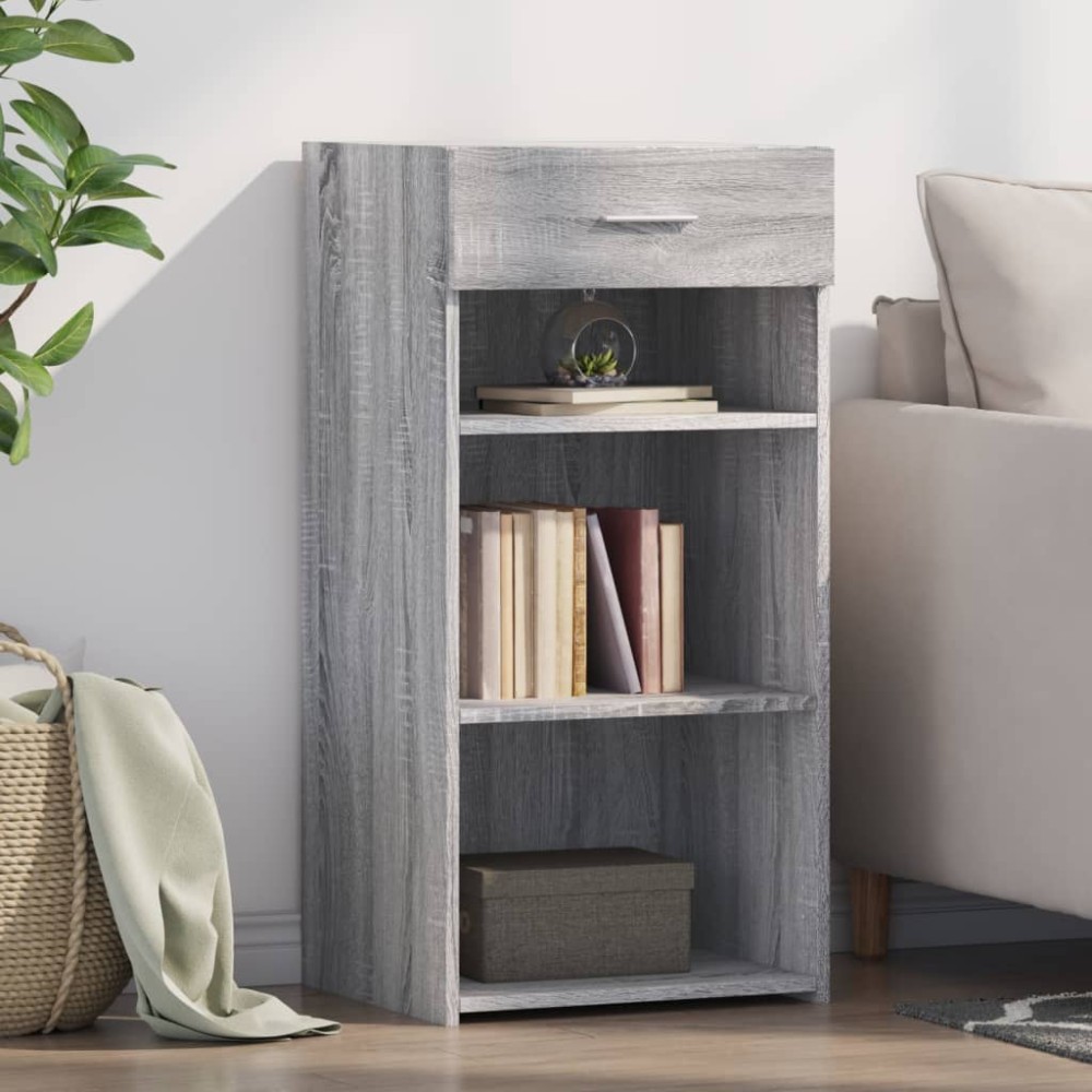 vidaXL Dulap, sonoma gri, 45x42,5x93 cm, lemn prelucrat