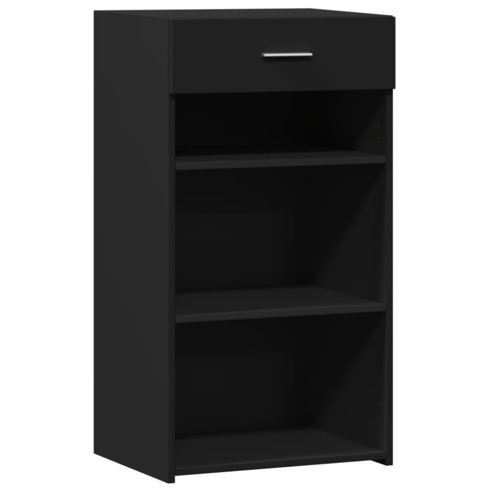 vidaXL Dulap, negru, 50x42,5x93 cm, lemn prelucrat