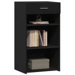 vidaXL Dulap, negru, 50x42,5x93 cm, lemn prelucrat