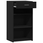 vidaXL Dulap, negru, 50x42,5x93 cm, lemn prelucrat