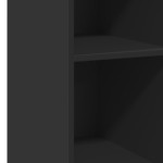 vidaXL Servantă, negru, 30x41x93 cm, lemn prelucrat