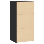 vidaXL Servantă, negru, 45x41x93 cm, lemn compozit vidaXL Servantă, negru, 45x41x93 cm, lemn compozit