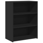 vidaXL Servantă, negru, 70x41x93 cm, lemn prelucrat