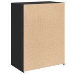 vidaXL Servantă, negru, 70x41x93 cm, lemn prelucrat