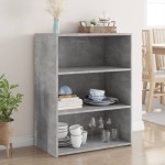 vidaXL Servantă, gri beton, 70x41x93 cm, lemn prelucrat vidaXL Servantă, gri beton, 70x41x93 cm, lemn prelucrat