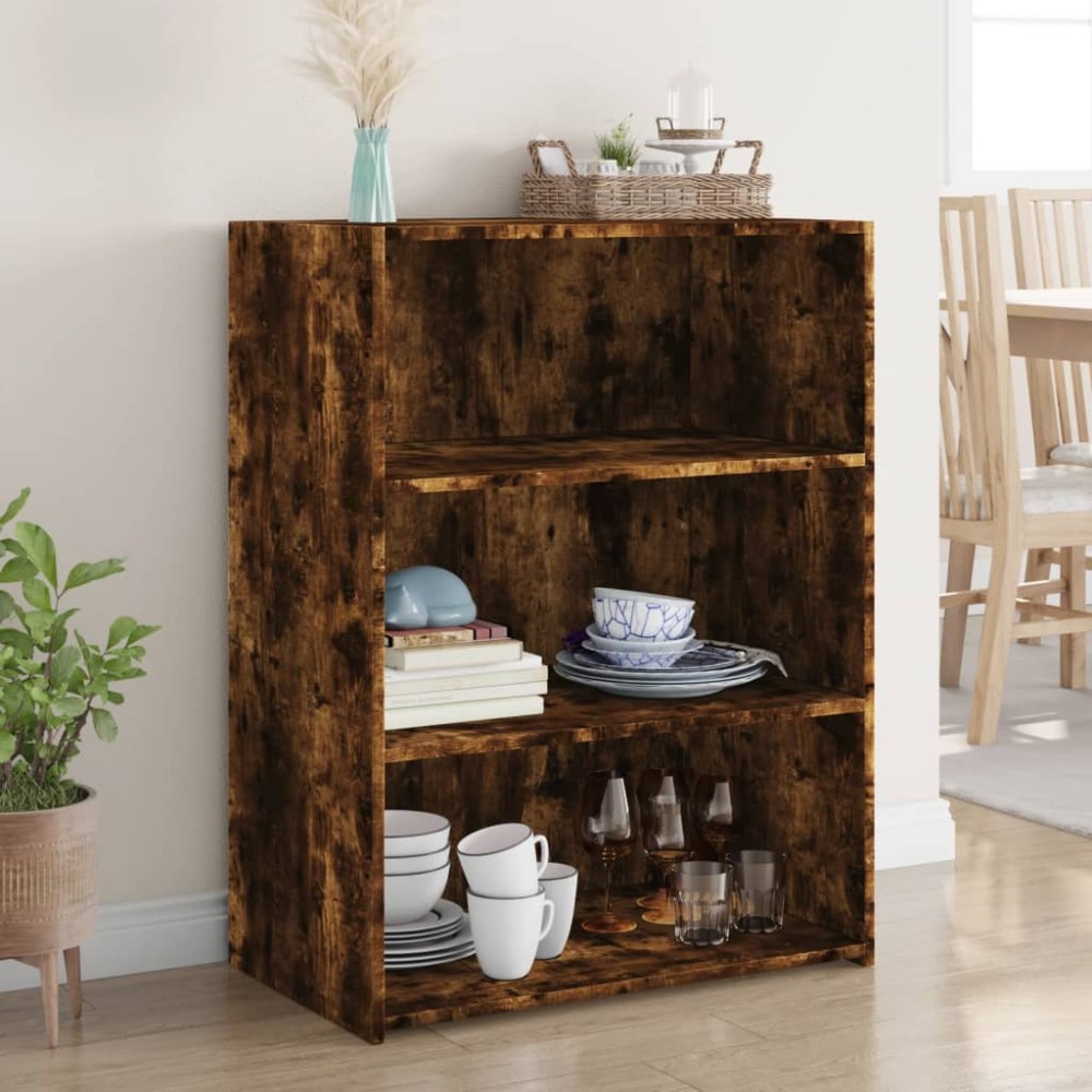 vidaXL Dulap, stejar fumuriu, 70x41x93 cm, lemn compozit