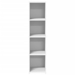 vidaXL Dulap înalt, alb, 30x41x124 cm, lemn compozit vidaXL Dulap înalt, alb, 30x41x124 cm, lemn compozit