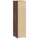 vidaXL Dulap înalt, stejar maro, 30x41x124 cm, lemn compozit vidaXL Dulap înalt, stejar maro, 30x41x124 cm, lemn compozit