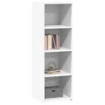 vidaXL Dulap înalt, alb, 40x41x124 cm, lemn prelucrat