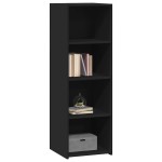vidaXL Dulap înalt, negru, 40x41x124 cm, lemn prelucrat