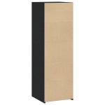 vidaXL Dulap înalt, negru, 40x41x124 cm, lemn prelucrat
